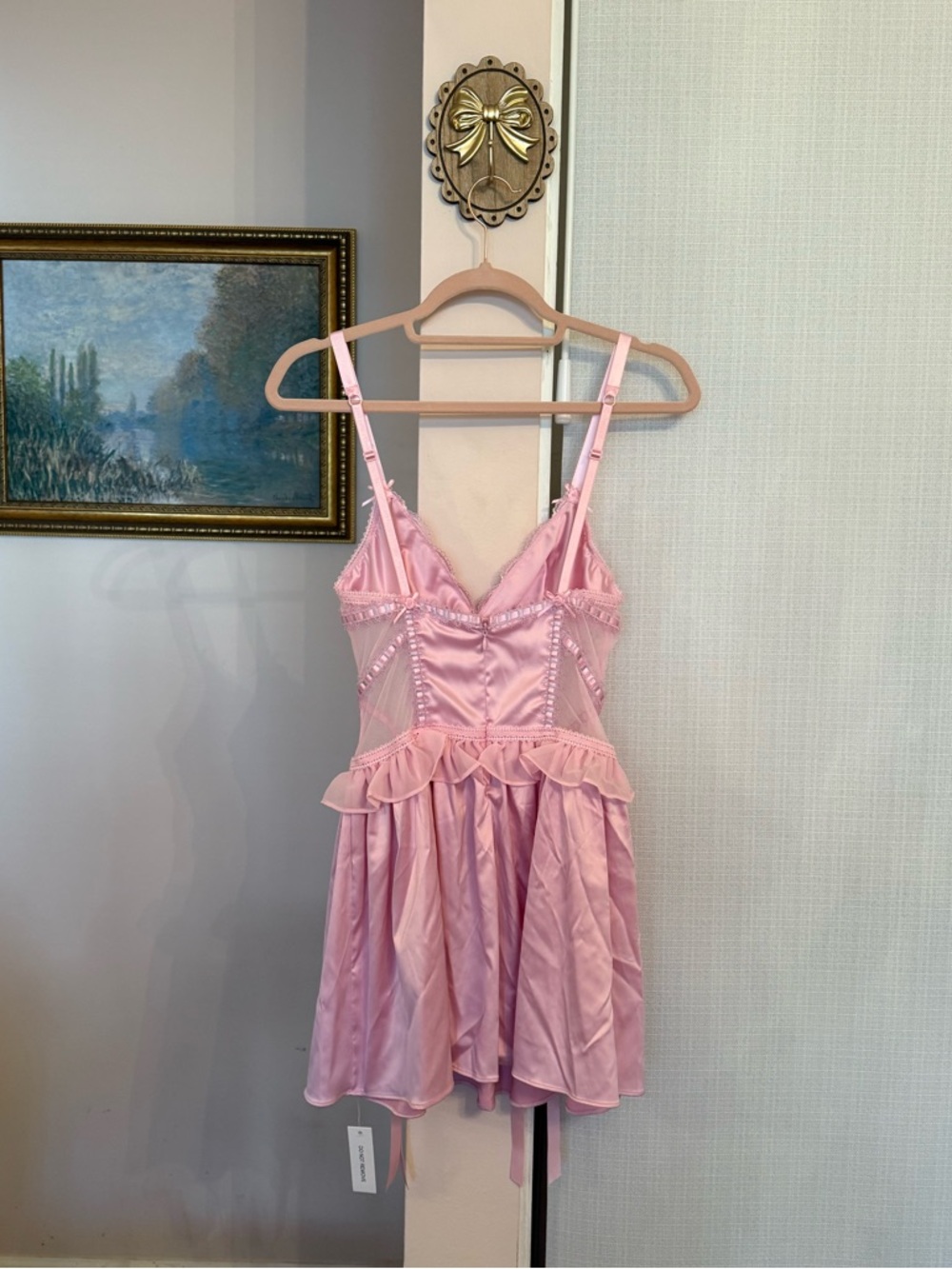 For Love and Lemons Ily Embroidered Slip Dress - Picture 6 of 9